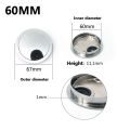 60mm Stainless Steel Round Table Wire Hole Covers Outlet Port Computer PC Desk Cable Grommet Line Holder- 1pics. 