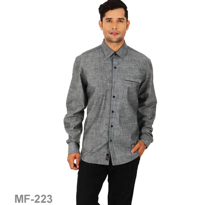 Long Sleeve Cotton Casual Shirt For Men Mymuna Fashion BD 223