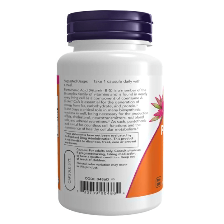Pantothenic%20Acid%20Supplement%20(Vitamin%20B-5)%20500mg%20by%20NOW%20Supplement%20100%20Veg%20Capsules%20-%20Image%203