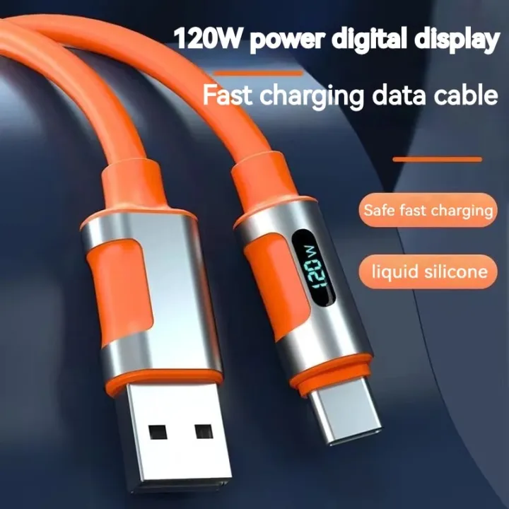 Usb%20C%20Data%20Cable%20120W%20Super%20Fast%20Charging%20Digital%20Display%20Type%20C%20Flash%20Charging%20for%20Iphone%2015%20Pro%20Max%20Xiaomi%20Samsung%201M%201.5M%202M%20-%20Image%202