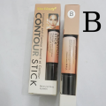 Professional 2 in 1 Highlighter Contour Stick Concealer Contouring Shade and Highlighter, Easy-to-Blend Formula, for a Defined and Chiseled Look, Light/Medium (Countour Stick)_Kiss Beauty Contour Stick.