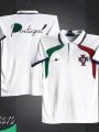 Portugal Training Short Sleeve Collar Polo Football Jersey For Men - Half Sleeve Collar Polo training t shirt - Portugal Jersey. 