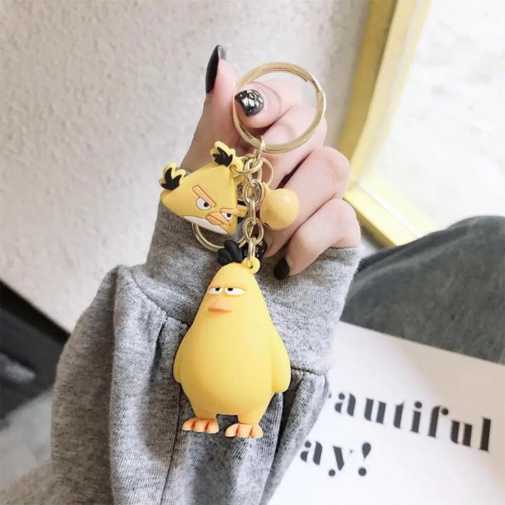 【Mary DAI Store】Cute Angry Birds Keychains Cartoon Game Birds Key Chain Pendant For Bag Keyring Gifts Bag Pendant