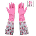 High Quality Multicolor Silicone Kitchen Hand Gloves for Dish Washing - 1 Pair. 