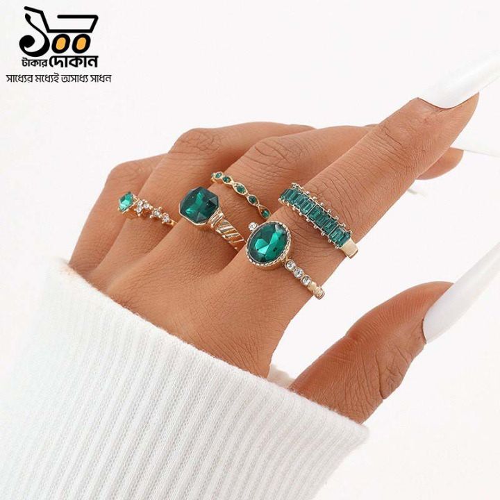 5Pcs Joint Ring Sets For Women Men Adjustable Party Jewelry Accessories ...