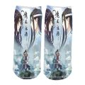 Mo Dao Zu Shi Cotton Socks Anime Cosplay Wei Wuxian Lan Wangji Casual Breathable Soft Low Tube Socks gift for chenqingling fans.