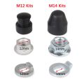 With 12/14mm Shaft Nut Cover Motor Nut Lock Washer/Spacer M12/M14 Lock Nut EBIKES E-bike Hub Motor Axle.