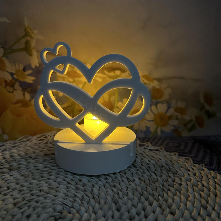 Plaster%20Mould%20Candlestick%20Mold%20Easy-to-Use%20Love%20Ribbon%20Design%20DIY%20Supplies%20Silicone%20Mold%20Heart%20Shape%20Cement%20Silicone%20Cement%20-%20Image%202