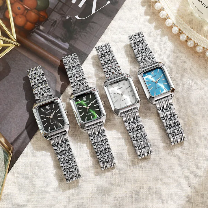 Qingwen%20%20Women's%20Light%20Steel%20Watch%20%20%20Female%20Student%20Fashion%20Simple%20Square%20Quartz%20Watch%20-%20Image%202