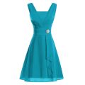 New In Summer Dresses For Women Elegant Formal Wedding Bridesmaid High-waist Party Ball Prom Gown Cocktail Dress robe femme été.