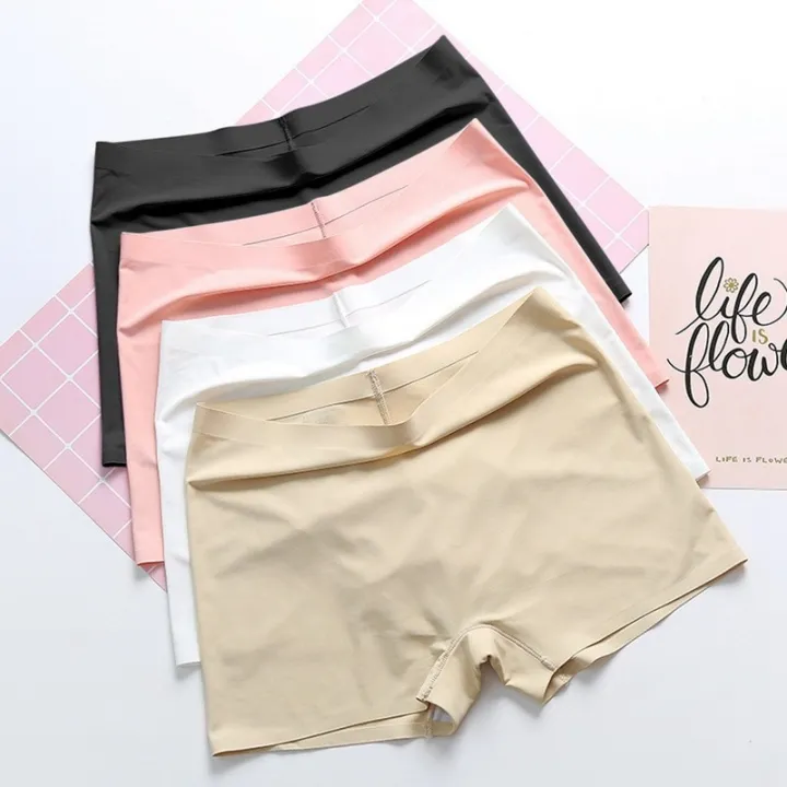 Women's%20Summer%20Safety%20Short%20Panties%20Ice%20Silk%20Underpant%20Seamless%20Anti-glare%20Ladies%20Pants%20Girl%20Boxer%20Briefs%20Cozy%20Female%20Underwear%20-%20Image%205
