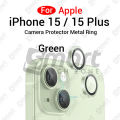 For Apple iPhone 15 15 Plus All Colour Camera Protector Metal Ring Tempered Glass Camera Lens Protector.