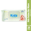 Kidz Cotton Wet Wipes 1 Packet (56 pcs). 