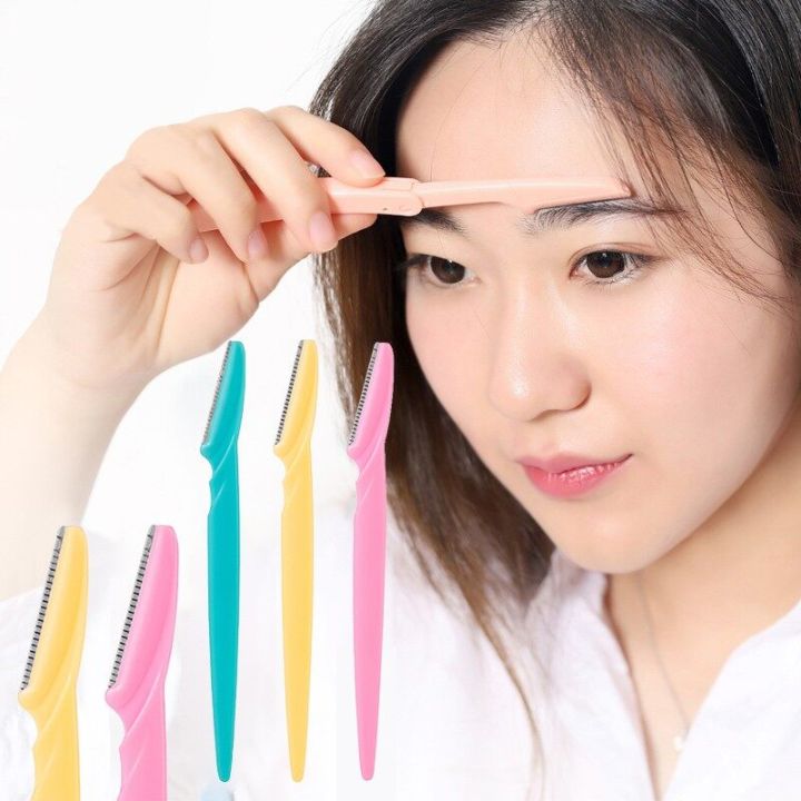 3pcs%20Colorful%20Eyebrow%20Trimmer%20Face%20Hair%20Razors%20Women%20Eyebrow%20Shaver%20Hair%20Removal%20Makeup%20Tools%20-%20Image%202