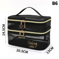 djsrg Love gauze cosmetic bag Portable mesh storage bag Travel transparent wash bag. 