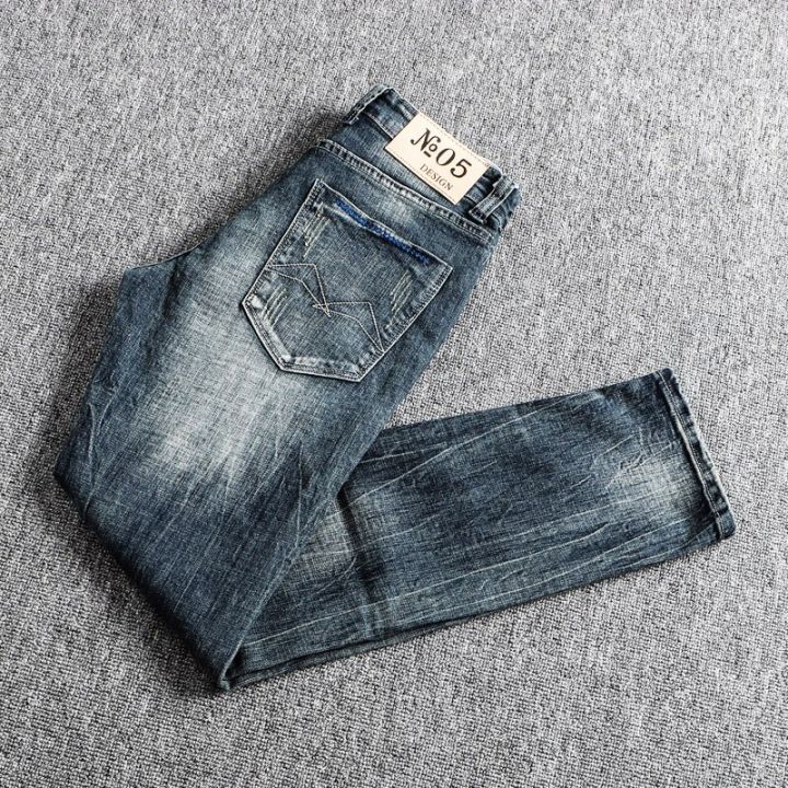 Italian%20Style%20Fashion%20Men%20Jeans%20Retro%20Blue%20Elastic%20Slim%20Fit%20Ripped%20Jeans%20Men%20Trousers%20Vintage%20Designer%20Casual%20Denim%20Pants%20Hombre%20-%20Image%205