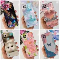 For Realme C21Y Case RMX3261 RMX3263 TPU Cover New Fashion Marble Butterfly Soft Silicone Case For Realme C25Y RMX3265 C 25Y Bag. 