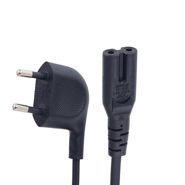 Iec%20C7%20Figure%208%20Power%20Cable%20Eu%202%20Prong%20Right%20Angle%20European%20Cable%20Power%20Supply%20Cord%20For%20Power%20Supply%20Led%20Tv%20Lap%20-%20Image%204