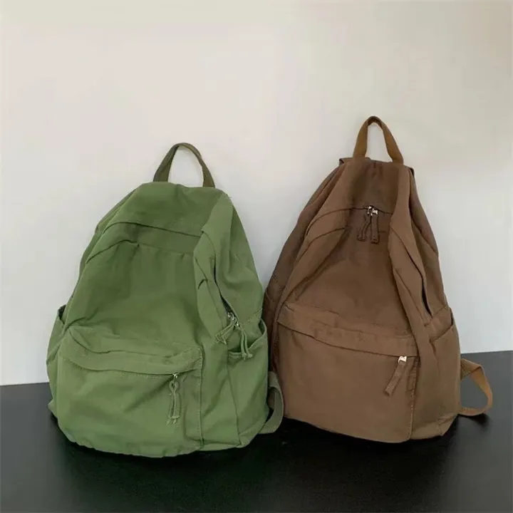 New%20American%20College%20~%20Drape%20Sense%20Old%20Backpack%20Korean%20Ins%20Solid%20Color%20School%20Bag%20Canvas%20Computer%20Bag%20Class%20Bag%20-%20Image%203