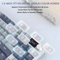 ATTACK SHARK K86 Linear Switch Wireless Triple Mode Mechanical Keyboard Knob Smart Screen Full Key Hot Swap Gaming Keyboard.