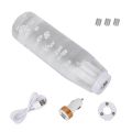(New)Universal Car Truck Transparent Bubble Colors LED Light Shift Knob Gear Lever Shifter, Length: 15cm.