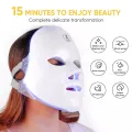 7 Colors LED Facial Mask Cover Photon Therapy Skin Rejuvenation Anti Acne Wrinkle Removal Skin Care Whitening Beauty Instrument Skin Rejuvenation Machine.