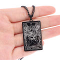 Wicca Tarot Card Waite Major Arcana Pagan Pendant Amulet Necklace-THE LOVERS.
