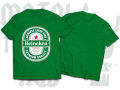 Green color man t-shirt Heineken - T-Shirt - T Shirt - T Shirt.