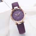 Luxury Women Watch Starry Sky Dial Leather Band Quartz Watch Wrist Watches Bracelet Set No Box reloj mujer. 