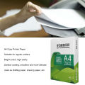 500 Sheets A4 Copy Printer Paper Wood Pulp Duplicating Paper White Draft Papers. 