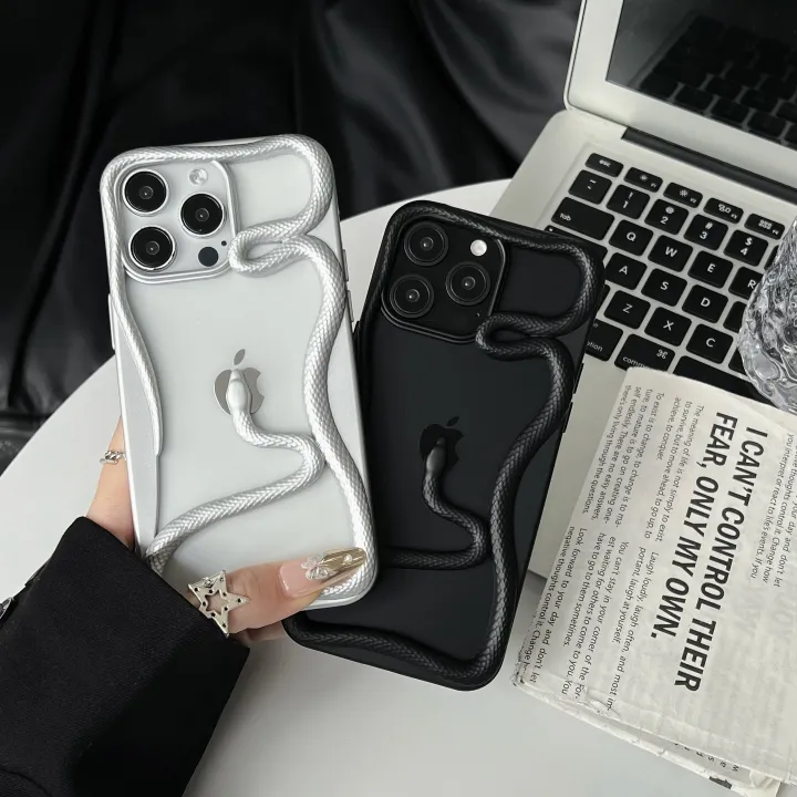 Olige%20Case%20For%20iPhone%2011%2012%2013%2014%2015%2016%20Pro%20Max%2014%2015%2016%20Plus%20New%20Frosted%20Matte%20Medusa%20Skeleton%20Snake%20Phone%20Case%20Back%20Cover%20-%20Image%202