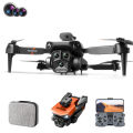 FLH Foldable K6 Max Brashless Tripple Camera with Wide Angle Obstacle Aviodence  Drone With Wide Angle HD 4K Dual Camera in Remote Control Intelligent Height. 