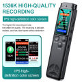 Rechargeable Voice recorder Easy-to-use High-capacity Compact Digital recorder 64GB Portable Audio recorder for Lectures. 