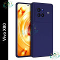 Premium Liquid Silicone Phone case for Vivo X80 Liquid Silicon Mobile Back Case Soft Silicone Phone Cover - মোবাইল ফোন - Phoneo.