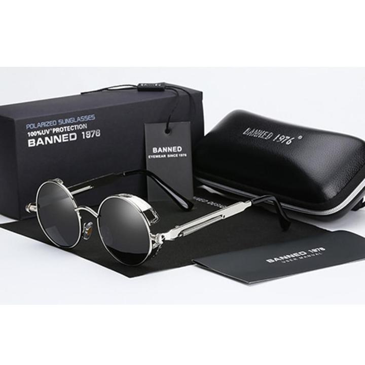 2021 HD Polarized Round Metal Sunglasses UV400 Men's Sun glasses Feminin Women's Vintage Gafas De Sol Metal Goggles With box