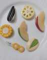 Unique cute hair pin hair clip Apple slice, Lotus root slice, pistachio nut, melon seed, short Corn shape hair accessories.