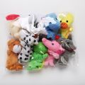 10pcs/Lot Cartoon Animal Velvet Finger Puppet Finger Toy Finger Doll Baby Cloth Educational Hand Baby Toy.