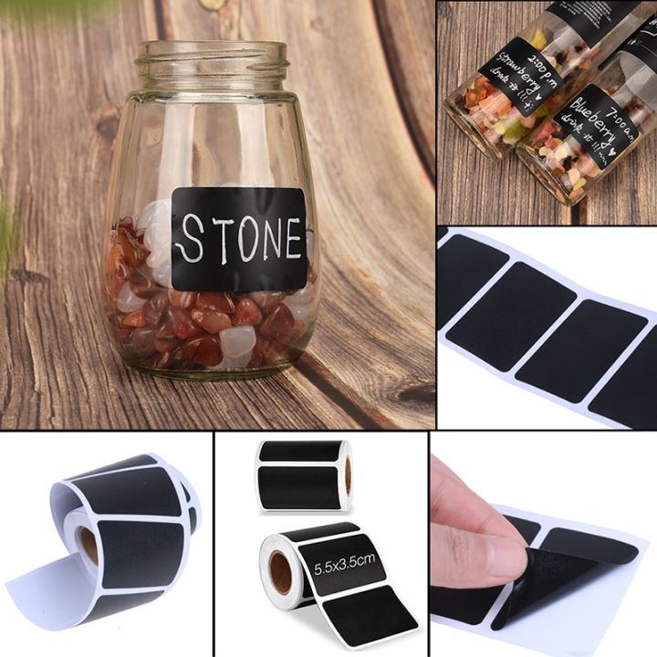 120Pcs%20/%20roll%20Waterproof%20Label%20Stickers%20Black%20Label%20Sealed%20Jar%20Storage%20Product%20Kitchen%20Sticker%20Blackboard%20Labels%20Stickers%20-%20Image%206