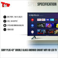 Sony Plus 43'' Double Glass Android Smart Wifi Hd Led Tv 4k Supported Ram 2 gb Rom 16 gb Android version 11.0 Built-In. 