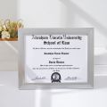 Diploma Frame 8.5x11 Certificate File Display Stand PVC Picture frame. 