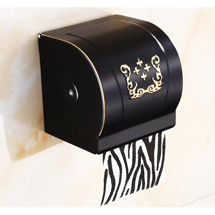 Black Tissue Holder Aluminum