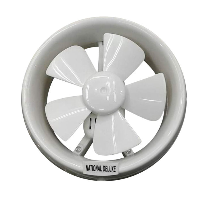 Enhance Ventilation with the 6" National Deluxe Round Exhaust Fan. It Ensures Efficient Airflow and Fresh Air, Creating a Comfortable Environment.