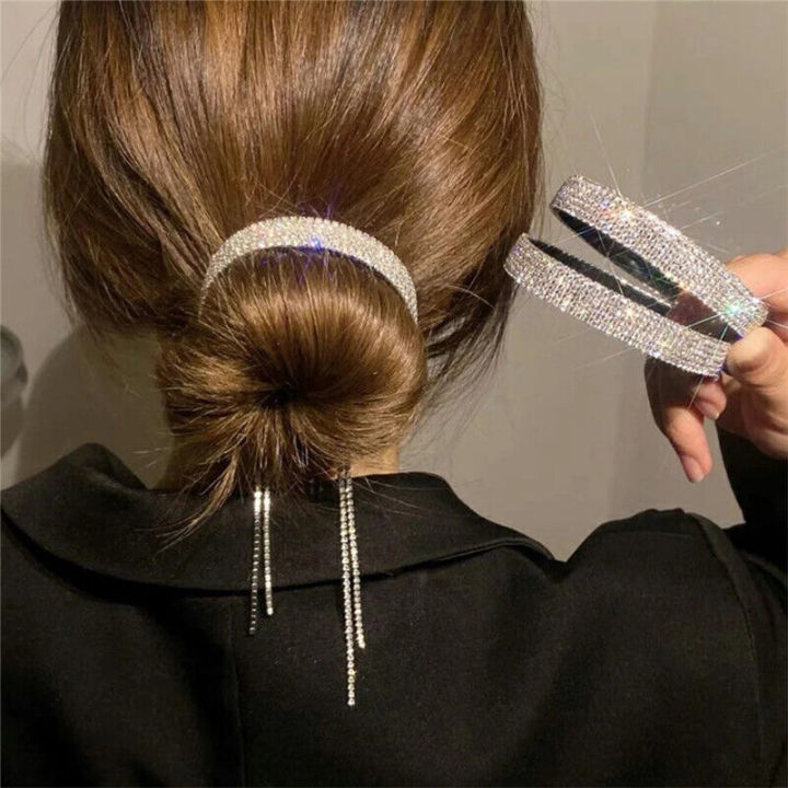 Rhinestone%20Hair%20Clips%20Hair%20Kakra%20Styling%20Glitter%20Hairpin%20Sparkly%20Bun%20Clip%20Ponytail%20Holder%20Hair%20Accessories%20for%20Women%20-%20Image%203