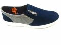 Sneakers check print slip on blue,black  fashionable shoes medium cut design with rubber material sool. 