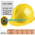 Safety Helmet With 2 Fans Construction Miner Work Helmet ABS Hard Cap Safety Helmet GB2811-2019 490g Construction Fan Helmet.