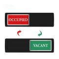 Convenient to Use Waterproof Office Door Sign Self adhesive ABS Reminder Signs VACANT OCCUPIED Door Slider Signs Conference Room. 