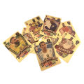World Football Stars 27/55 Pcs Limited Edition Gold Cards Plastic Material Football Player Toys Card Children's Fan Gifts Pack. 