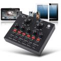 V8 Audio Mixer External USB Sound Cards for Mobile phone /PC - Recording. 