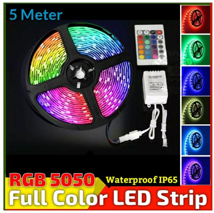 RGB Full Color SMD5050 5 Meter LED Strip DC 12V 16 Color LED Strip ...