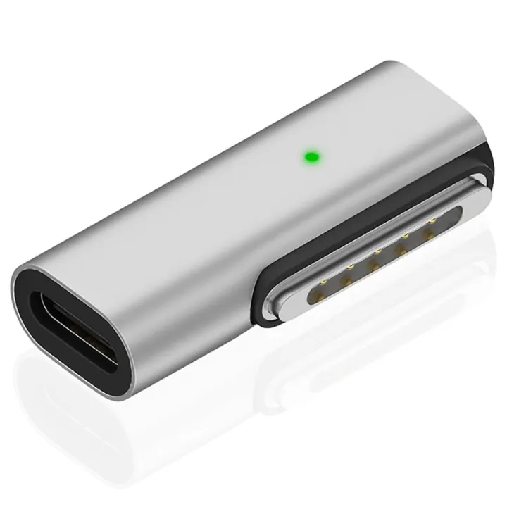 1 PCS 140W 90 Degree USB C to Magnetic 3 Charging Adapter Parts Accessories Compatible for MacBook Pro 2023 (M2, 14/16 Inch), for MacBook Air